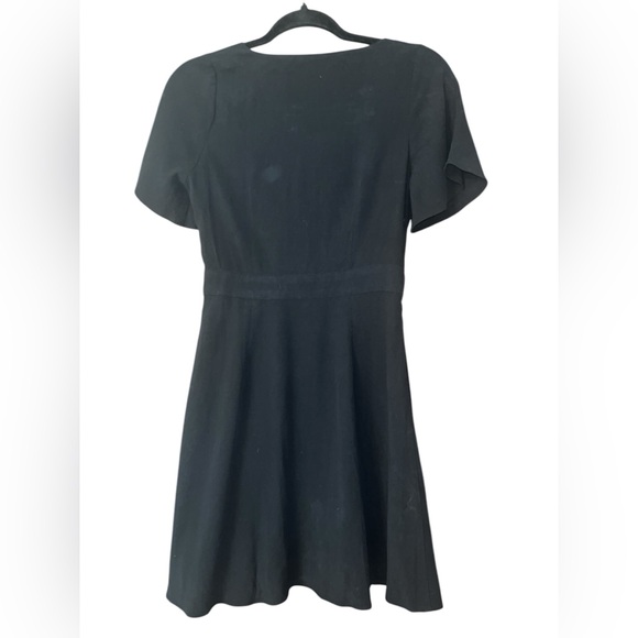 Madewell Pleated-Waist True-Wrap Mini Dress nwt - Picture 6 of 10
